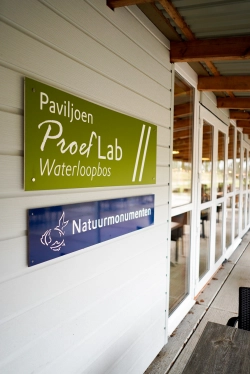 Bord ingang ProefLab